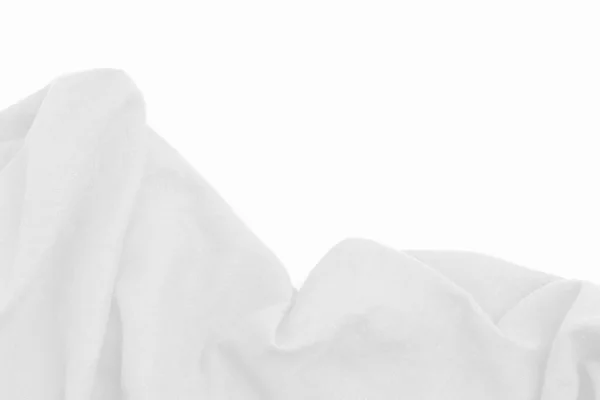 Текстура Льна Обратного Отбрасывания Красива Пустым Пространством Белая Ткань Белом — стоковое фото