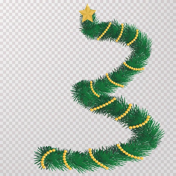 Illustration 3D de l'arbre de Noël — Image vectorielle