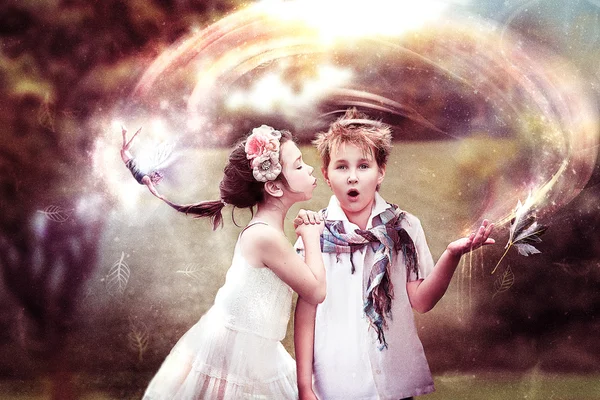 Peter Pan e Wendy Story — Foto Stock