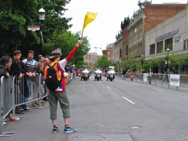 Toronto, Ontario / Kanada - 30 Mayıs 2008: Road Cycling Championship 'in başlangıcı