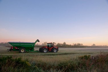 Markham, Ontario / Kanada - 10 / 09 / 2020: Harvester sahada
