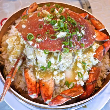 Steam crab with rice, Chinese cousin.