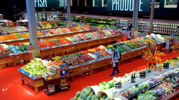 Висококутний Вид Супермаркету — стокове фото