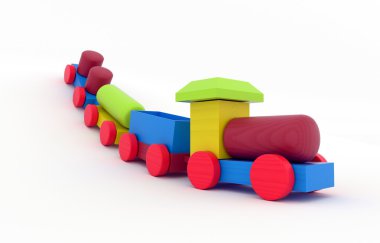 ahşap oyuncak tren