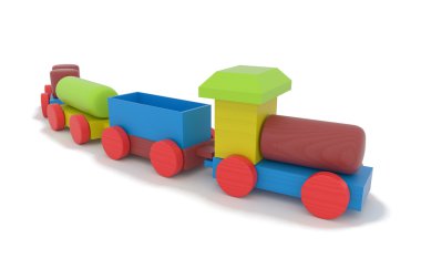 ahşap oyuncak tren
