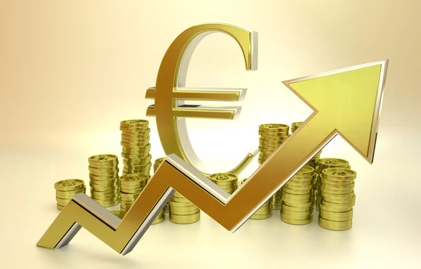 Aufstieg des Euro — Stockfoto