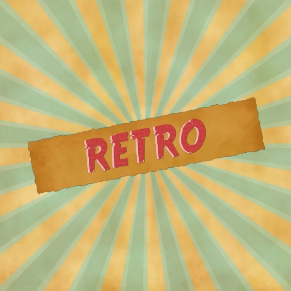 Retro sign on blue vintage background — Stock Photo, Image