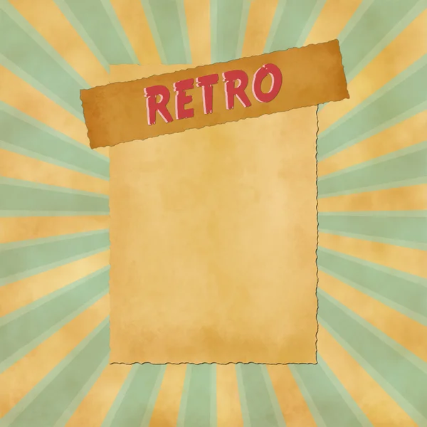 Retro sign on blue vintage background — Stock Photo, Image