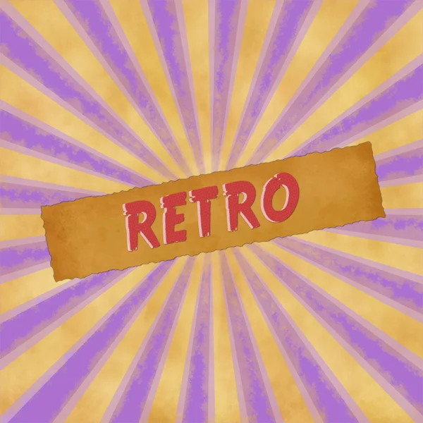 Retro sign on purple vintage background — Stock Photo, Image