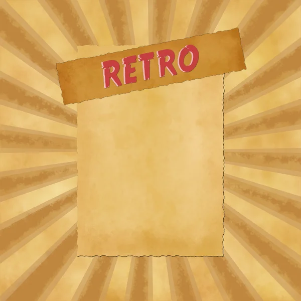 Retro sign on beige vintage background — Stock Photo, Image