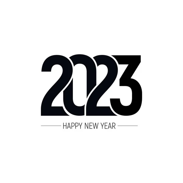 新年快乐2023年文字设计 2023年商业日志封面 有愿望 小册子设计模板 矢量图解 因白人背景而被隔离 — 图库矢量图片