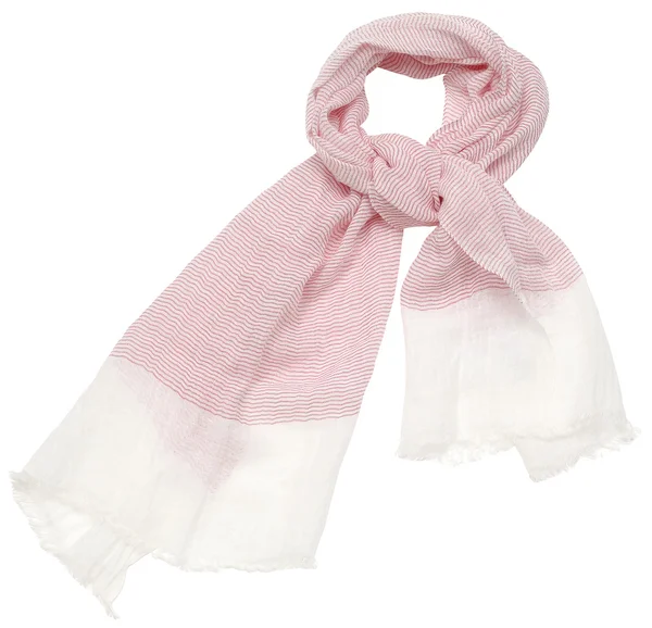 白地にピンクのスカーフ — ストック写真