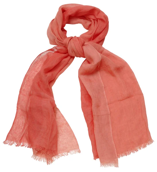 Red scarf on white background — Stock Photo, Image