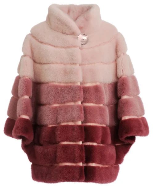 クラレットの毛皮のコート — ストック写真