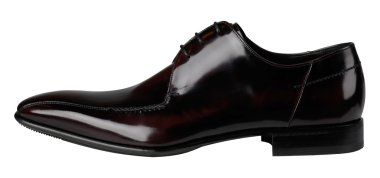 Black patent leather male shoes clipart