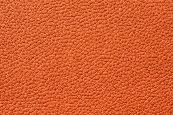 Closeup of seamless orange leather texture — Stock Photo, Image