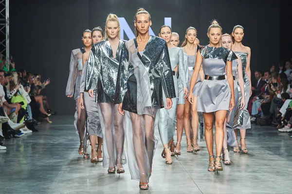 Oktober 2021 Moskou Rusland Mercedes Benz Fashion Week Russia Een — Stockfoto