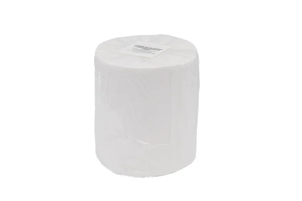 Roll Papír Törölköző Test Fehér Alapon — Stock Fotó