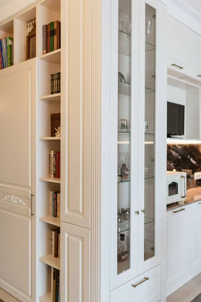 Corner Kitchen Corridor Interior House White — Foto Stock