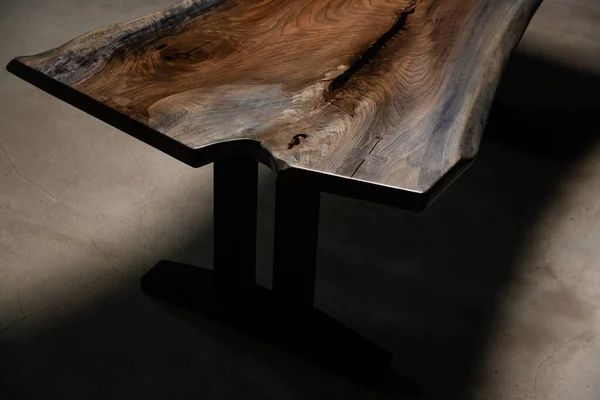 Handmade Designer Table Wooden Legs — Stock Photo, Image