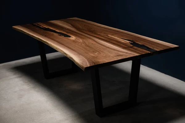 Big New Table Interior Design House Tree — Stock Photo, Image