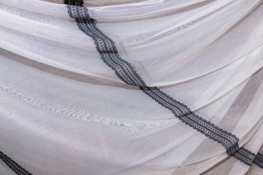 expensive tulle for the windows of the interior of the house