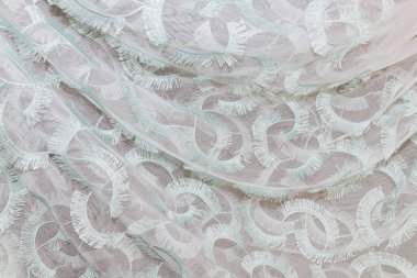 expensive tulle for the windows of the interior of the house