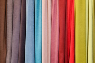 Various expensive curtains for the interior of the house