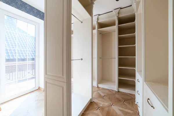 Wardrobe Room Light Furniture Many Shelves Places Things — 스톡 사진