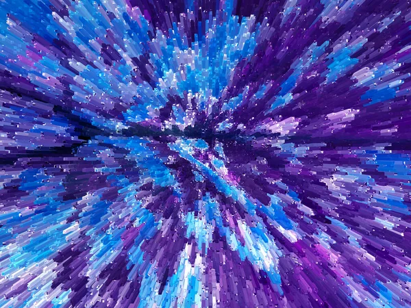 Purple White Abstract Geometric Background Square Extrude Illustration — Stockfoto