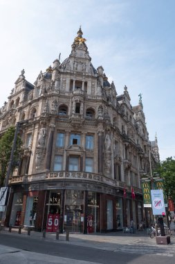 Antwerp, Belçika, 16 Ağustos 2020, Antwerp 'teki tarihi bina.