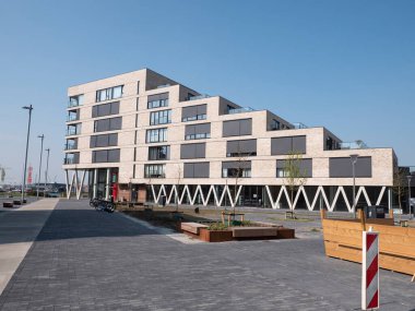 Terneuzen, Hollanda, 23 Nisan 2022, Terneuzen, Terneuzen 'deki yeni inşaat projesi.