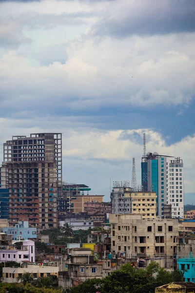 Chittagong Moderne Stad Hoogbouw Wolkenkrabber Gebouwen Race Van Moderne Wolkenkrabbers — Stockfoto