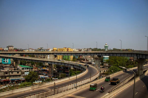 Landschapsbeeld Van Akhtaruzzaman Flyover Muradpur Flyover Chittagong Stad Bangladesh — Stockfoto