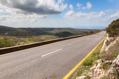 dağ yolu görünümünü