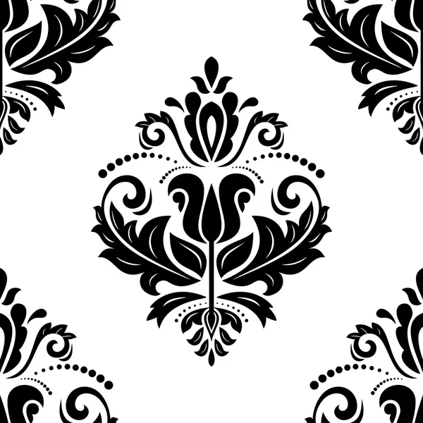 Damask Seamless Pattern. Abstract Background — Stock Photo, Image