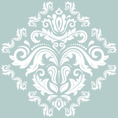 Doğu tarzında Arabesk ile Damask Vektör Arkaplanı