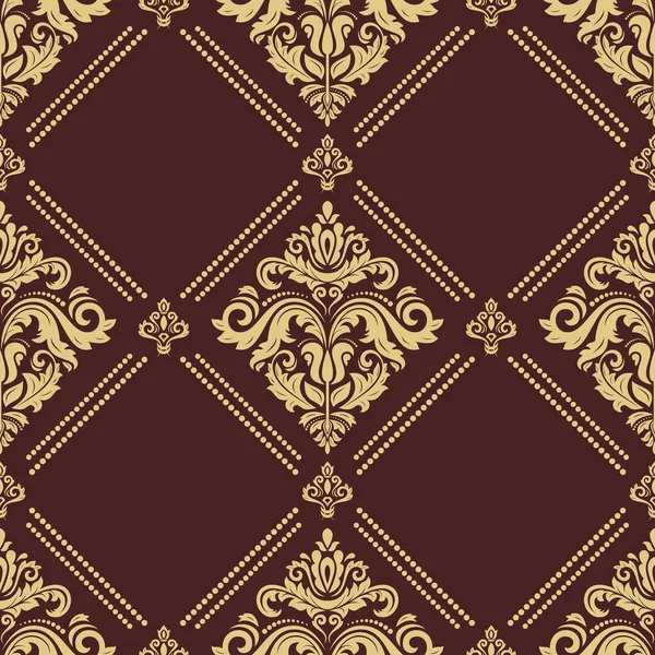 Arabesk ile Klasik Kusursuz Vektör Güzel Desen