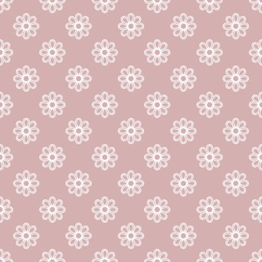 Yapraklı Çiçeksiz Vektör Deseni