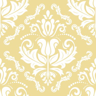 Arabesk ile Klasik Kusursuz Vektör Güzel Desen