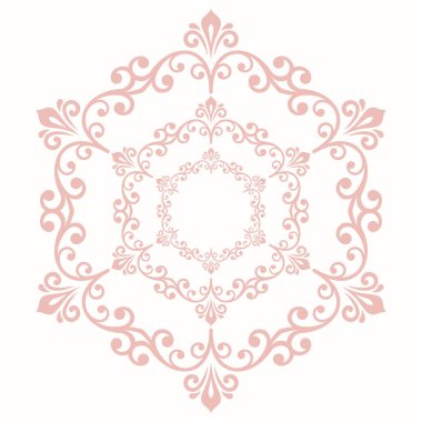 Çeşitli Arabesk 'lerle Klasik Vektör Güzel Desen