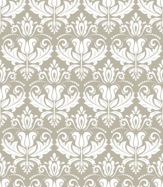 Arabesk ile Klasik Kusursuz Vektör Güzel Desen