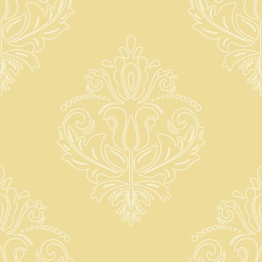 Arabesk ile Klasik Kusursuz Vektör Güzel Desen