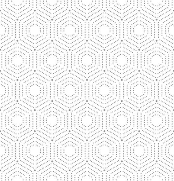 Seamless Vector Pattern With Octagonal Dotted Shapes — Stockvektor