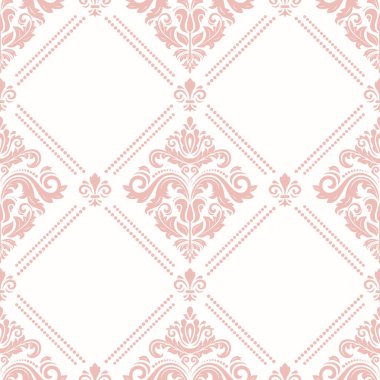 Arabesk ile Klasik Kusursuz Vektör Güzel Desen