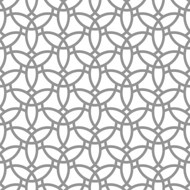 Geometrik Kusursuz Vektör İnce Şablon. Klasik Süs