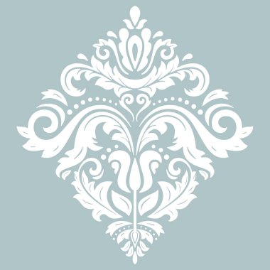 Doğu tarzında Arabesk ile Damask Vektör Arkaplanı