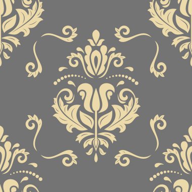 Arabesk ile Klasik Kusursuz Vektör Güzel Desen