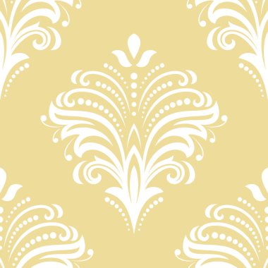 Yapraklı Çiçeksiz Vektör Deseni