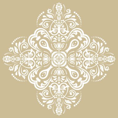 Çeşitli Arabesk 'lerle Klasik Vektör Güzel Desen